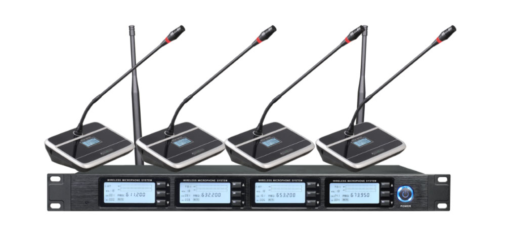 一拖四高端無線會議麥克風