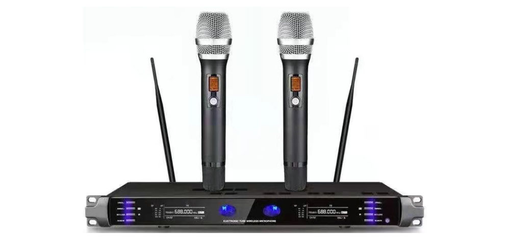 晶體管一拖二無線專業娛樂麥克風